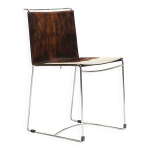 Chaise fil en peau de vache, Pascal Mourgue, 1980s