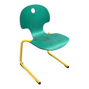 Chaises de collectivité, de cantine, vintage