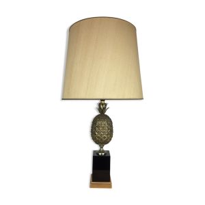 Lampe ananas doré maison Le Dauphin années 70