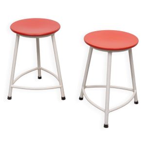 paire de tabourets Ahrend de Cirkel Design Friso Kramer années 1950 Hollande
