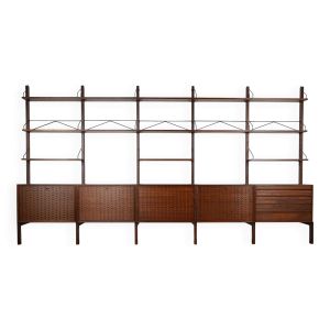 Bibliothèque en teck, design danois, années 1960, designer : Poul Cadovius