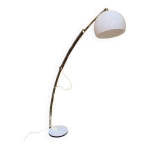 Lampadaire télescopique Reggiani vintage en métal chromé, 1970