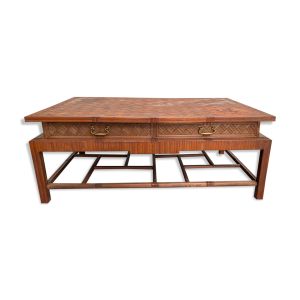 Table basse en bambou roche-bobois