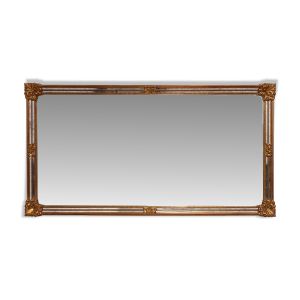 Grand miroir rectangulaire doré Deknudt du XXe siècle de style baroque, Belgique