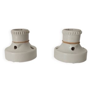 Paire d' appliques indus anciennes en porcelaine