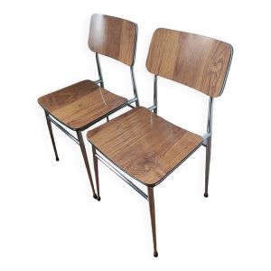 Deux chaises vintage en formica