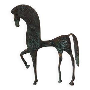 Statue d'un cheval étrusque en laiton
