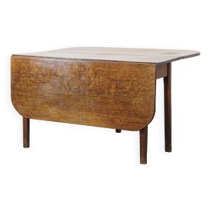Table à manger à abattants en chêne antique de la fin du 19e siècle