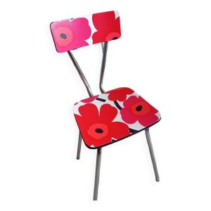 Chaise en formica imprimé Marimekko