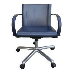 Fauteuil de bureau de Carlo Bartoli pour Matteo Grassi en cuir