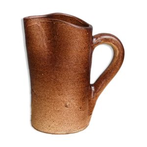 Pichet en terre cuite vernissée