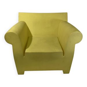 Fauteuil Bubble club jaune de Kartell par Starck