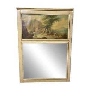 Trumeau huile sur toile XIXeme