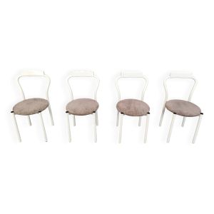 Lot de 4 chaises de salle à manger Calligaris, années 1980