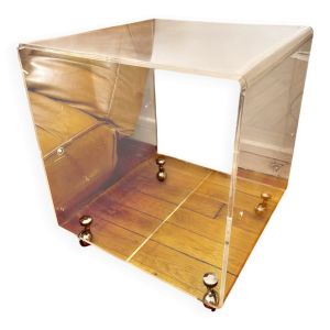 Meuble vinyle Plexiglas vintage