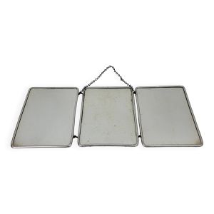 Miroir de barbier triptyque