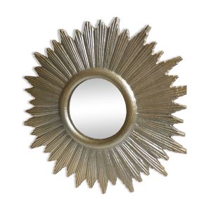 Miroir soleil mural doré design style baroque moderne contemporain