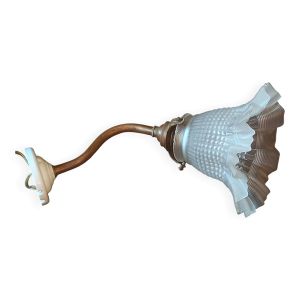 Applique murale col de cygne et tulipe en verre