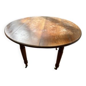 Table ronde à abattants