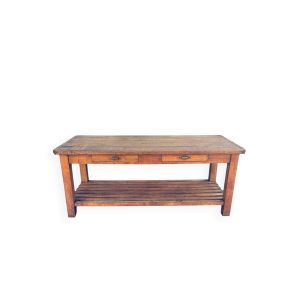 Grande table/comptoir de drapier en hêtre 1900's