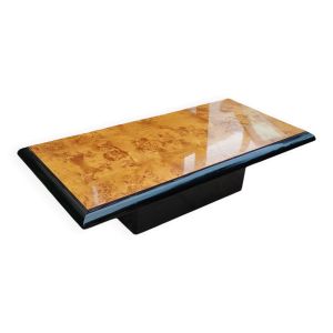 Table basse ancien vintage façon loupe d'orme