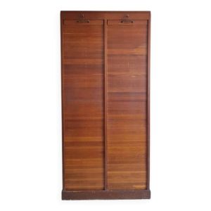 Meuble de métier - classeur à rideau double - vintage