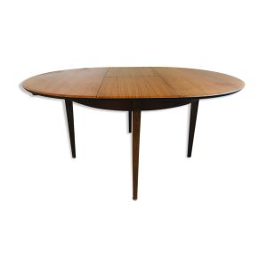 Table a manger scandinave, extensible en teck circa 60