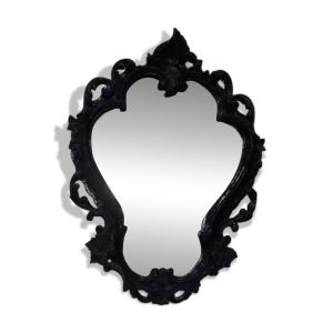 Miroir moulure noir