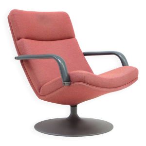 Fauteuil vintage conçu par Geoffrey Harcourt par Artifort type F142 avec revêtement rose