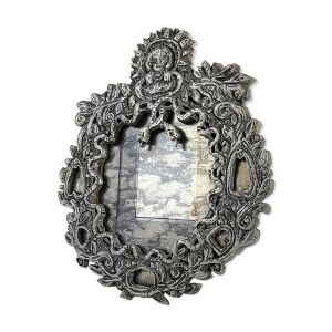 Miroir ancien sur base en plexiglas