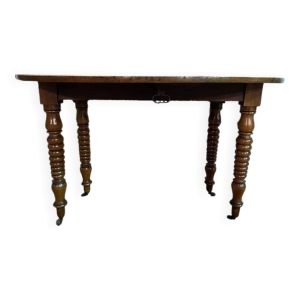 Table à manger extensible ovale style Louis Philippe
