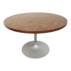Table à manger tulipe ronde vintage de Dieter Wackerlin