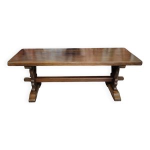 table de ferme ou monastére en chene massif époque début XXeme