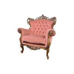 Fauteuil baroque vintage / une place / chaise rétro