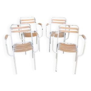 Chaises Tolix T2 bois rt métal