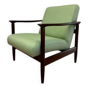 Fauteuil vintage en tissu Missoni vert, par Edmund Homa, 1960