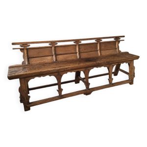 Banc chine XIXeme Orme Massif Temple