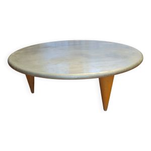 Table basse Sir Terence Conran pour Conran shop Paris  plateau zinc 1997