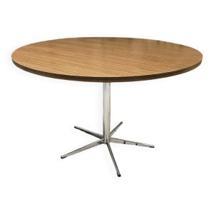 Table ronde pied chrome 1970'' vintage