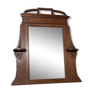 Trumeau en bois mouluré et sculpté