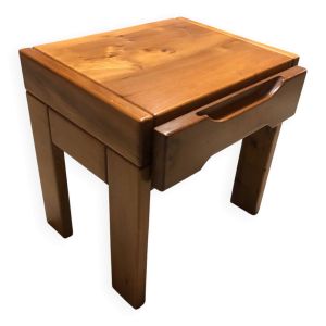 Table de chevet, d’appoint en orme massif, Maison Regain