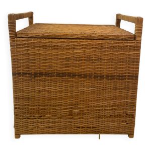 Banc coffre en rotin