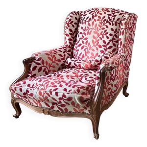 Bergère à oreille Fauteuil tapissier