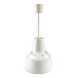 Suspension Holophane verre blanc