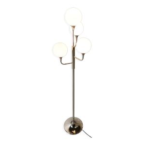 Lampadaire vintage chrome Sciolari, années 1970, Italie