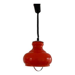 Suspension en opaline monte et baisse des années 70