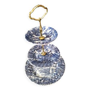 Serviteur muet 3 étages ,porcelaine Anglaise  ''The Hunter'' by Myott