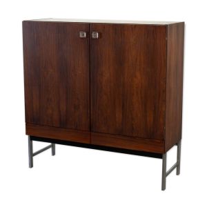 Buffet, meuble de rangement Fristho Franeker en palissandre et verre, années 60
