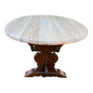 Table monastère chêne ovale 2 battants