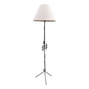 Lampadaire en fer forgé 1960